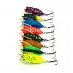 Lot 8pcs Plastic Popper Fishing Lures Bass CrankBaits Cicada Tackle fishing artificial bait crankbait fishing Halleluyah bait  