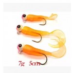 Lure lead head hook soft bait set av1706 lure set fishing tackle artificial jig head hook set