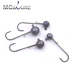 MC&LURE  5pcs/lot  Lead Jig Head 5g 7g 10g 14g  Soft Lure Jigging Hook  Fishing Hooks Barbed Hook