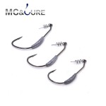 MC&LURE 5pcs/lot Worm Hook Wide Belly Jigging Swimbait Hooks Sea Fishing Lure Soft Bait Fishhook With Lead Weight Fishing tackle