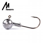 MEREDITH 50pcs Lead Jig Head Fishing Hook 1.5g - 14g Jig Hooks For Soft Fishing Lure Carbon Steel Fishhooks