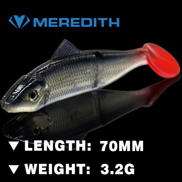 MEREDITH LURE JX03-07 Fishing Lure 10PCS 3.2g 70MM Retail hot model  fishing soft lures fishing lures soft bait quality