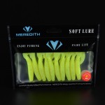 MEREDITH LURE JX41-09 Soft Bait 90MM 3.4G 10PCS Fishing soft grub Lures