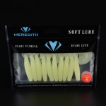 MEREDITH LURE JX41-09 Soft Bait 90MM 3.4G 10PCS Fishing soft grub Lures