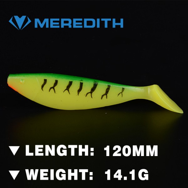 MEREDITH LURE JX51-12 Fishing Lure 4PCS 14.1g 120MM Retail hot model  fishing soft lures fishing lures soft bait