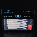 MEREDITH LURE Retail hot model 5pcs 100MM 4.4g Saltwater  Fishing soft Lures free shipping