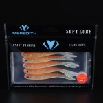 MEREDITH LURE Retail hot model 5pcs 100MM 4.4g Saltwater  Fishing soft Lures free shipping