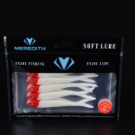 MEREDITH LURE Retail hot model 5pcs 100MM 4.4g Saltwater  Fishing soft Lures free shipping