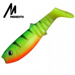 MEREDITH New arrival JX62-08 Hot Model 10PCS 5.5g 8cm Fishing Lures Soft Cannibal Shad 3D Fish Lifelike Lures  Free Shipping