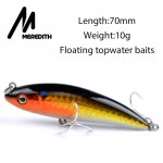 MEREDITH fishing Hot Model  quality fishing lures,  VIB, small pencil lures 75mm 10g, hard baits FLOATING