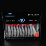 MEREDITH lure JX52-07 Retail hot model 65mm 10pcs  fly Fishing tackle soft lures Multi-section  Artificial fish