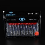 MEREDITH lure JX52-07 Retail hot model 65mm 10pcs  fly Fishing tackle soft lures Multi-section  Artificial fish