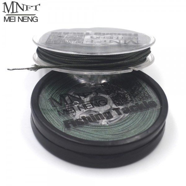 MNFT 1 Spool Lead Core Carp Fishing Line 25Lbs 35Lbs 45Lbs 10Meters for Carp Rig Making Sinking Braided Line Free Baiting Needle