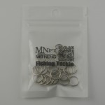 MNFT 100PCS Double Loop Split Rings Fishing Lure Stainless Steel Round Connectors Quick change O rig 12-3.5#