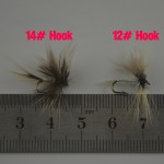 MNFT 10PCS 14# 12# Grey Mosquito Fly May Trout Flies Fly Fishing Lures Bugs Wholesale