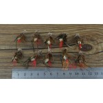 MNFT 10PCS Fly Fishing Grass Hopper Flies Terrestrial Dry  Yellow Egg Inside Brown Beard Peacock Fly Size #6