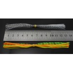 MNFT 12 Bundles 13cm Length Fly Tying Rubber Threads Skirts Silicone Straps for Flies Lure Beard wire Making Random Mixing Color