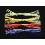 MNFT 12 Bundles 13cm Length Fly Tying Rubber Threads Skirts Silicone Straps for Flies Lure Beard wire Making Random Mixing Color