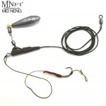 MNFT 1Set Hand Made  Carp Fishing rig terminal tackle Rig Hair Chod Rig For Carp Fishing leader Line fishing group 6# 8# Hooks