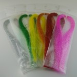 MNFT 5Pcs Flashabou Holographic Tinsel Fly Fishing Tying Crystal Flash String Jig Hook Lure Making Fishing Material Pink Red Etc