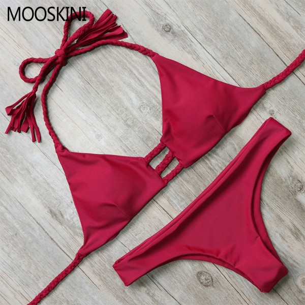 MOOSKINI Bikini Set 2017 Hot Swimwear Women Bikini Sexy Beach Swimsuit Bathing Suit Push up Brazilian Biquinis Maillot De Bain