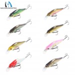 Maximumcatch 1 Pcs Crank Bait Fishing Lures With VMC Hooks Minnow Bass Fishing Lures Artificial Bait