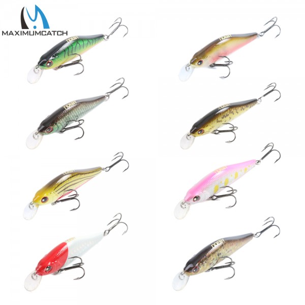 Maximumcatch 1 Pcs Crank Bait Fishing Lures With VMC Hooks Minnow Bass Fishing Lures Artificial Bait