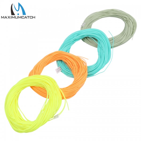 Maximumcatch 100FT Fly Fishing Line Weight Forward Floating Fly Line Multy Color And Size To Choose Fishing Line