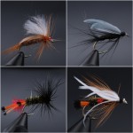 Maximumcatch 24Pieces Mixed Dry Flies Pack/set Feather Bait Hook Fly Flies Fish Hook Lures Fishing Flies