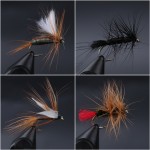 Maximumcatch 24Pieces Mixed Dry Flies Pack/set Feather Bait Hook Fly Flies Fish Hook Lures Fishing Flies