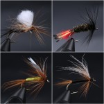 Maximumcatch 24Pieces Mixed Dry Flies Pack/set Feather Bait Hook Fly Flies Fish Hook Lures Fishing Flies