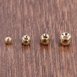 Maximumcatch 25pcs/lot 2.0-4.6mm Gold Fly Tying Tungsten Beads Round Fly Tying Nymph Head Ball 