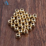 Maximumcatch 25pcs/lot 2.0-4.6mm Gold Fly Tying Tungsten Beads Round Fly Tying Nymph Head Ball 