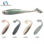 Maximumcatch 6Pcs/lot Soft Fishing Lures Minnow Bait 95mm 6g Jerkbait Soft Bait Paddle Tail Lures