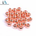 Maximumcatch Best Quality 25pcs/lot 2.0-4.6mm Fly Tying Beads Nymph Head Ball Tungsten Copper Fly Fishing Tungsten Beads