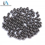 Maximumcatch Black Nickel Fly Fishing Tungsten Beads 25pcs/lot 2.0-4.6mm Round Fly Tying Nymph Head Ball Beads