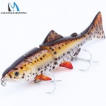 Maximumcatch Hard Bait 1Pcs 3 Jointed Section Swimbait Fishing Lures Hard Fishing Lures With VMC Hooks Crankbait Artificial Bait