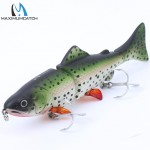 Maximumcatch Hard Bait 1Pcs 3 Jointed Section Swimbait Fishing Lures Hard Fishing Lures With VMC Hooks Crankbait Artificial Bait