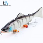 Maximumcatch Hard Bait 1Pcs 3 Jointed Section Swimbait Fishing Lures Hard Fishing Lures With VMC Hooks Crankbait Artificial Bait