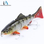 Maximumcatch Hard Bait 1Pcs 3 Jointed Section Swimbait Fishing Lures Hard Fishing Lures With VMC Hooks Crankbait Artificial Bait