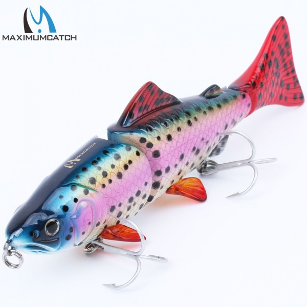 Maximumcatch Hard Bait 1Pcs 3 Jointed Section Swimbait Fishing Lures Hard Fishing Lures With VMC Hooks Crankbait Artificial Bait