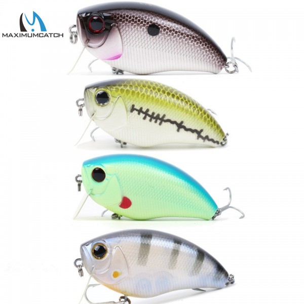 Maximumcatch Hard Baits Crank Pike/Bass Fishing 6.3cm Floating Hard Fishing Lure with #6 premium treble VMC Hook