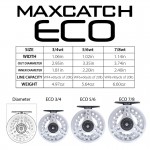 Maximumcatch High Quality ECO 3/4 5/6 7/8WT Fly Reel Large Arbor Aluminum Fly Fishing Reel with Reel Bag 