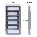 Maximumcatch Waterproof Fly Box Easy Grip/Slit Foam Magnet Compartment Fly Fishing Tackle Box