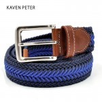 Men Braided Belt  Casual Style Fish Bone Pattern Men's Golf Braided Belts With Wax Rope Material Mixed Color 120 cm 130 cm