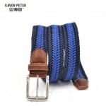 Men Braided Belt  Casual Style Fish Bone Pattern Men's Golf Braided Belts With Wax Rope Material Mixed Color 120 cm 130 cm