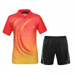 Men Table Tennis Sets 2016 New Sports Series Shirts With Shorts Wicking Game Training Clothing Male Tennis Badminton Suit