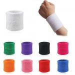 Men & Women Sports Sweatband Terry Cloth Wrist Sweat Bands Tennis Squash Badminton Basketball Wristband Gym Crossfit Wrist Wraps