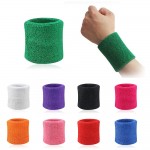 Men & Women Sports Sweatband Terry Cloth Wrist Sweat Bands Tennis Squash Badminton Basketball Wristband Gym Crossfit Wrist Wraps