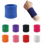 Men & Women Sports Sweatband Terry Cloth Wrist Sweat Bands Tennis Squash Badminton Basketball Wristband Gym Crossfit Wrist Wraps